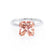 LULU - Princess Champagne Sapphire 950 Platinum Petite Solitaire Ring Engagement Ring Lily Arkwright