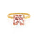 LULU - Princess Champagne Sapphire 18k Yellow Gold Petite Solitaire Ring Engagement Ring Lily Arkwright