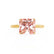 LULU - Princess Champagne Sapphire 18k Yellow Gold Petite Solitaire Ring Engagement Ring Lily Arkwright