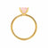 LULU - Princess Champagne Sapphire 18k Yellow Gold Petite Solitaire Ring Engagement Ring Lily Arkwright
