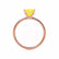 LULU - Princess Yellow Sapphire 18k Rose Gold Petite Solitaire Ring Engagement Ring Lily Arkwright