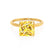 LULU - Princess Yellow Sapphire 18k Yellow Gold Petite Solitaire Ring Engagement Ring Lily Arkwright