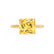 LULU - Princess Yellow Sapphire 18k Yellow Gold Petite Solitaire Ring Engagement Ring Lily Arkwright