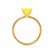 LULU - Princess Yellow Sapphire 18k Yellow Gold Petite Solitaire Ring Engagement Ring Lily Arkwright