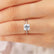 LULU - Asscher Lab Diamond 18k Yellow Gold Petite Solitaire
