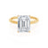 LULU - Emerald Natural Diamond 18k Yellow Gold Petite Solitaire Engagement Ring Lily Arkwright