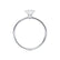 LULU - Marquise Lab Diamond 18k White Gold Petite Solitaire