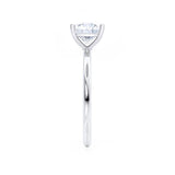 LULU - Princess Lab Diamond 950 Platinum Petite Solitaire