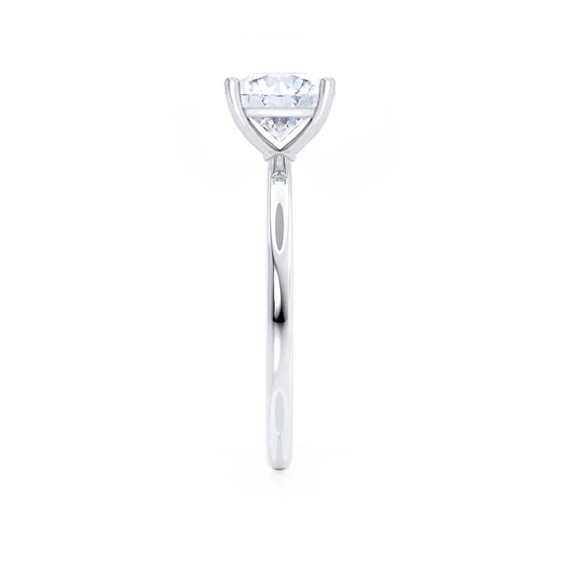 LULU - Princess Lab Diamond 950 Platinum Petite Solitaire