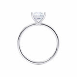 LULU - Princess Lab Diamond 950 Platinum Petite Solitaire