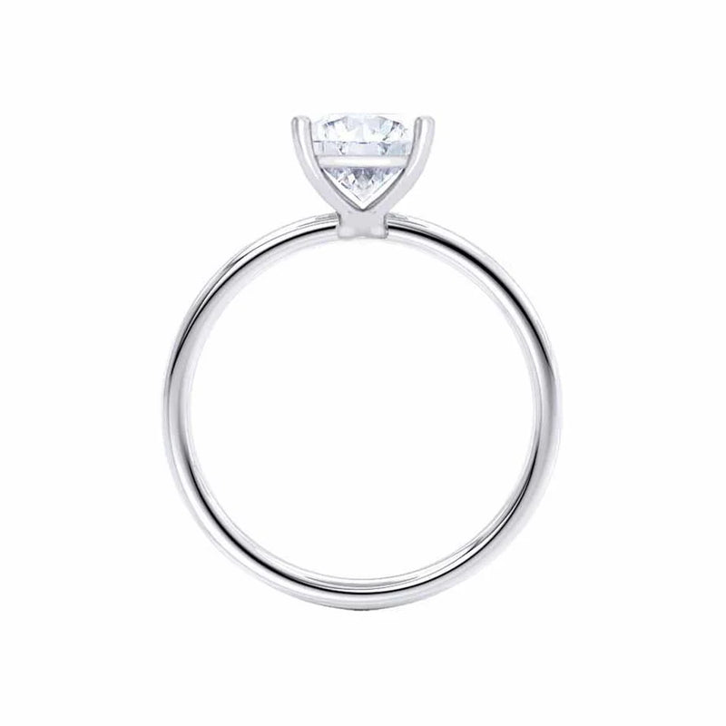 LULU - Princess Lab Diamond 950 Platinum Petite Solitaire