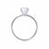 LULU - Oval natural Diamond Platinum Petite Solitaire Engagement Ring Lily Arkwright
