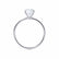 LULU - Cushion Lab Diamond 950 Platinum Petite Solitaire Engagement Ring Lily Arkwright