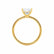 LULU - Princess Lab Diamond 18k Yellow Gold Petite Solitaire