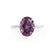 LULU - Oval Alexandrite 950 Platinum Petite Solitaire Ring