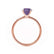 LULU - Oval Alexandrite 18k Rose Gold Petite Solitaire Ring