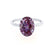 LULU - Oval Alexandrite 950 Platinum Petite Solitaire Ring