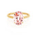LULU - Oval Champagne Sapphire 18k Yellow Gold Petite Solitaire Ring