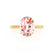 LULU - Oval Champagne Sapphire 18k Yellow Gold Petite Solitaire Ring