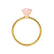 LULU - Oval Champagne Sapphire 18k Yellow Gold Petite Solitaire Ring