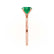LULU - Oval Emerald 18k Rose Gold Petite Solitaire Ring