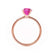 LULU - Oval Pink Sapphire 18k Rose Gold Petite Solitaire Ring