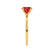 LULU - Oval Ruby 18k Yellow Gold Petite Solitaire Ring