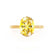 LULU - Oval Yellow Sapphire 18k Yellow Gold Petite Solitaire Ring