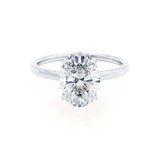 LULU - Ready to Ship 2.01ct Oval Lab Diamond Platinum 950 Solitaire