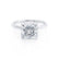 LULU - Princess Lab Diamond 950 Platinum Petite Solitaire
