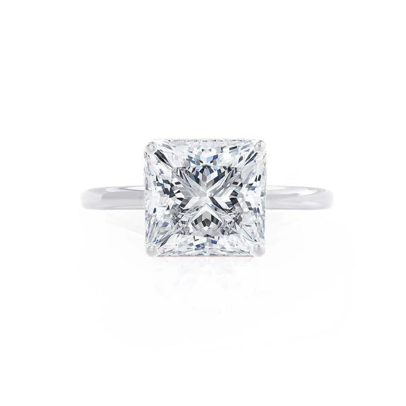 LULU - Princess Lab Diamond 950 Platinum Petite Solitaire