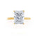 LULU - Radiant Natural Diamond 18k Yellow Gold Solitaire Engagement Ring Lily Arkwright
