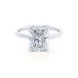 LULU - Ready to Ship 2.04ct Radiant Lab Diamond Platinum 950 Solitaire