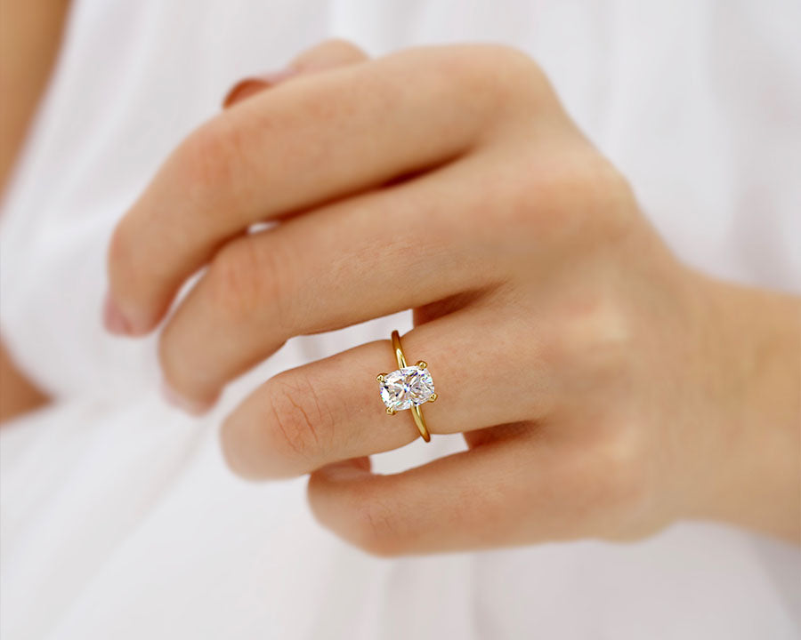 Lulu Lab Diamond Engagement Ring