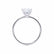 LULU - Asscher Lab Diamond 950 Platinum Petite Solitaire