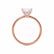 LULU - Asscher Lab Diamond 18k Rose Gold Petite Solitaire