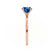 LULU - Cushion Blue Sapphire 18k Rose Gold Petite Solitaire Ring