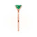 LULU - Cushion Emerald 18k Rose Gold Petite Solitaire Ring