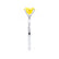 LULU - Cushion Yellow Sapphire 950 Platinum Petite Solitaire Ring