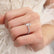 LULU - Marquise Emerald 18k White Gold Petite Solitaire Ring Engagement Ring Lily Arkwright