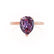 LULU - Pear Alexandrite 18k Rose Gold Petite Solitaire Ring Engagement Ring Lily Arkwright