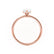 LULU - Pear Lab Diamond 18k Rose Gold Petite Solitaire