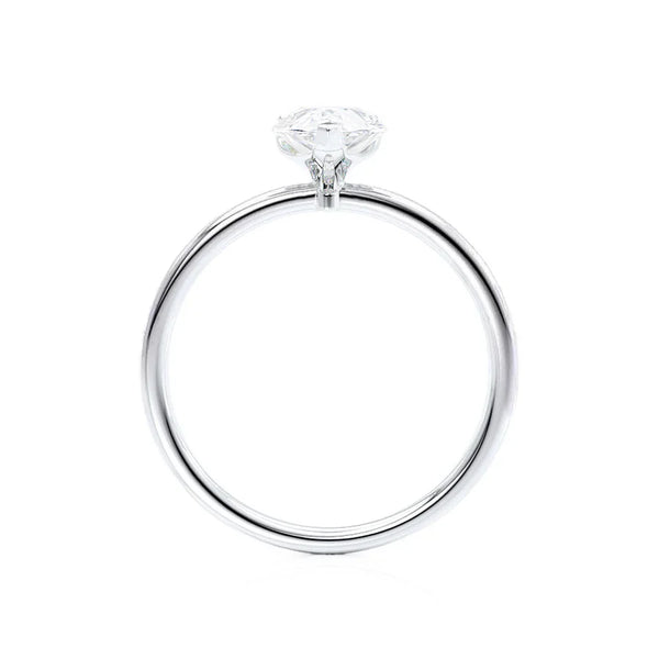 LULU - Ready to Ship 1.01ct Pear Lab Diamond Platinum 950 Solitaire