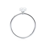 LULU - Pear Lab Diamond Platinum Petite Solitaire