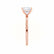 LULU - Asscher Lab Diamond 18k Rose Gold Petite Solitaire