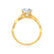 EDEN - Oval natural Diamond 18k Yellow Gold Vine Solitaire Engagement Ring Lily Arkwright