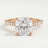 MACY - Cushion Lab Diamond 18k Rose Gold Petite Shoulder Set