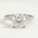 MACY - Cushion Lab Diamond 18k White Gold Petite Shoulder Set