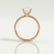 MACY - Elongated Cushion Lab Diamond 18k Rose Gold Petite Shoulder Set