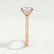 MACY - Elongated Cushion Lab Diamond 18k Rose Gold Petite Shoulder Set